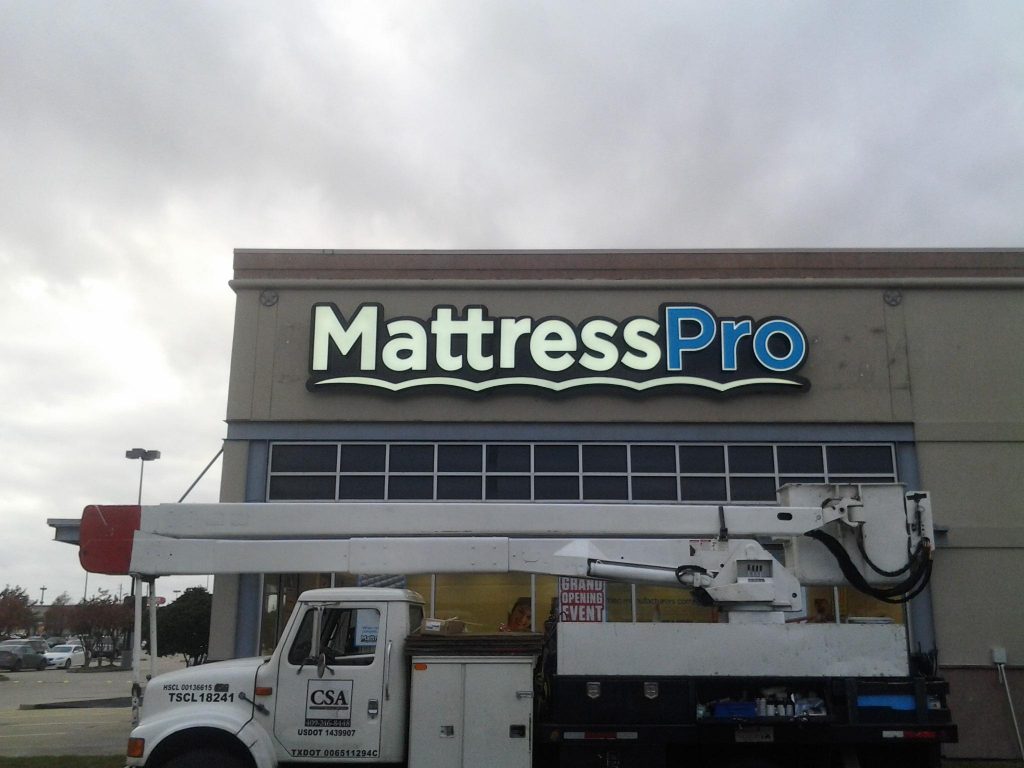 Mattress Pro - Channel Letters